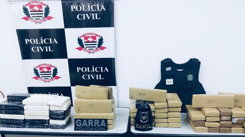 Cerca de 100 tijolos de maconha e cocaína apreendidos pela polícia durante operação em Campinas