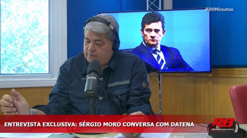 Em entrevista a Datena, Moro garante que pode haver uso de força policial a quem não obedecer às determinações para conter o vírus