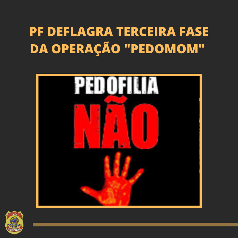 A Polícia Federal de São Paulo deflagrou a terceira fase da operação Pedomom nas cidades de São Paulo, Iguape e Cerquilho