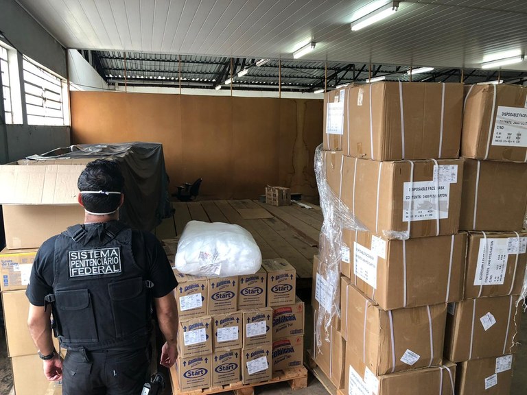O Ministério da Justiça e Segurança Pública recebeu doação do Ministério da Saúde de produtos para prevenção dos agentes