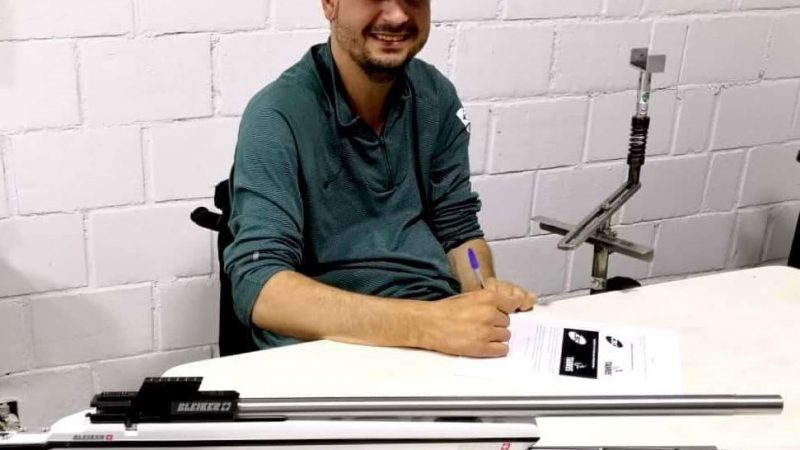 Alexandre Galgani, paratleta de tiro, treina com apoio e doações da CBC - Companhia Brasileira de Cartuchos