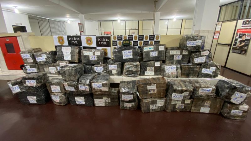 A ação é resultado de investigações relacionadas ao combate ao tráfico de entorpecentes