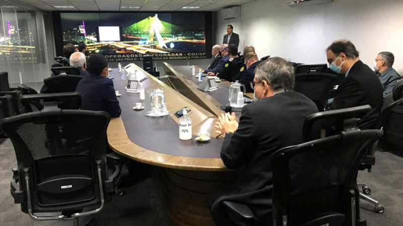 Representantes das forças de segurança paranaenses visitaram e conheceram o funcionamento da segurança de São Paulo