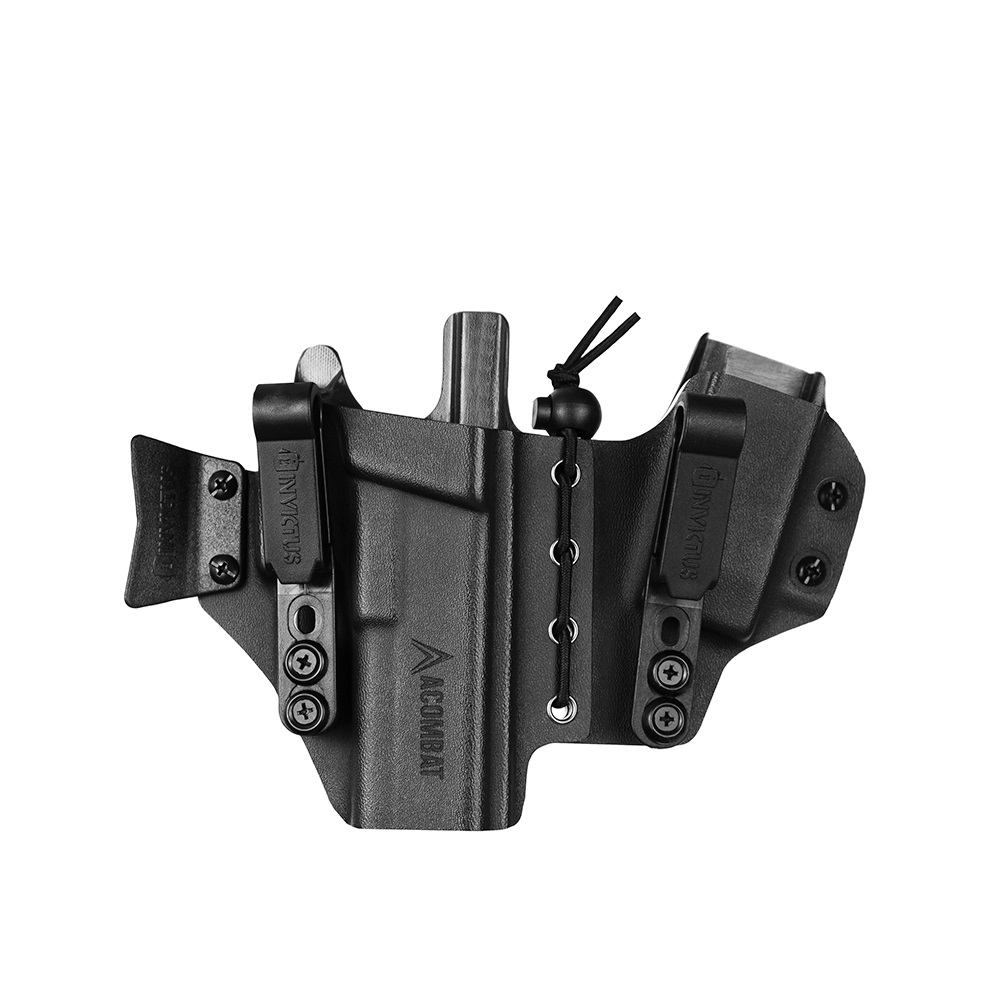 O Coldre Sidecar IWB Destro para Plataforma Glock® G17/G19 GEN5 ACOMBAT foi desenvolvido para uso velado e vem com o porta carregador acoplado